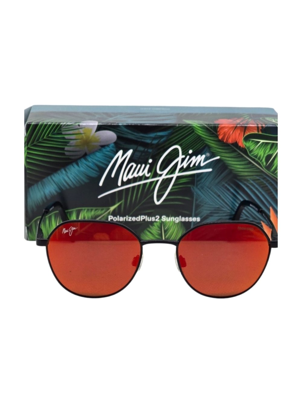 Maui Jim Red Round Polarized Sunglasses